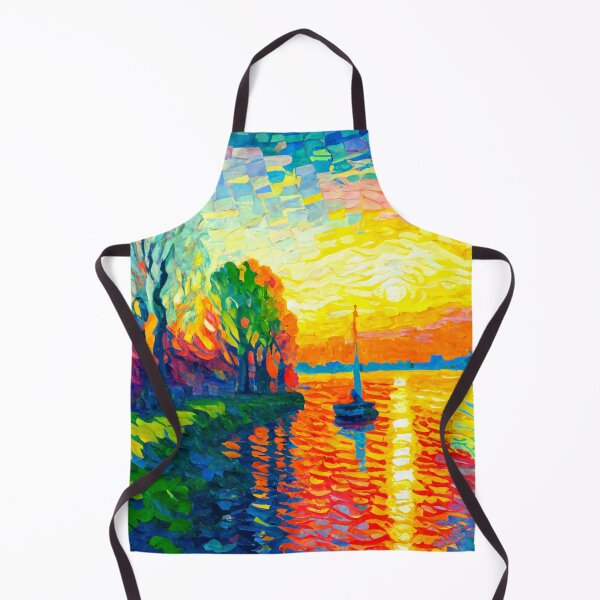 Item preview, Harbour Sunset - Impressionism & Divisionism Landscape Art by Art:This designed and sold by Art-This.