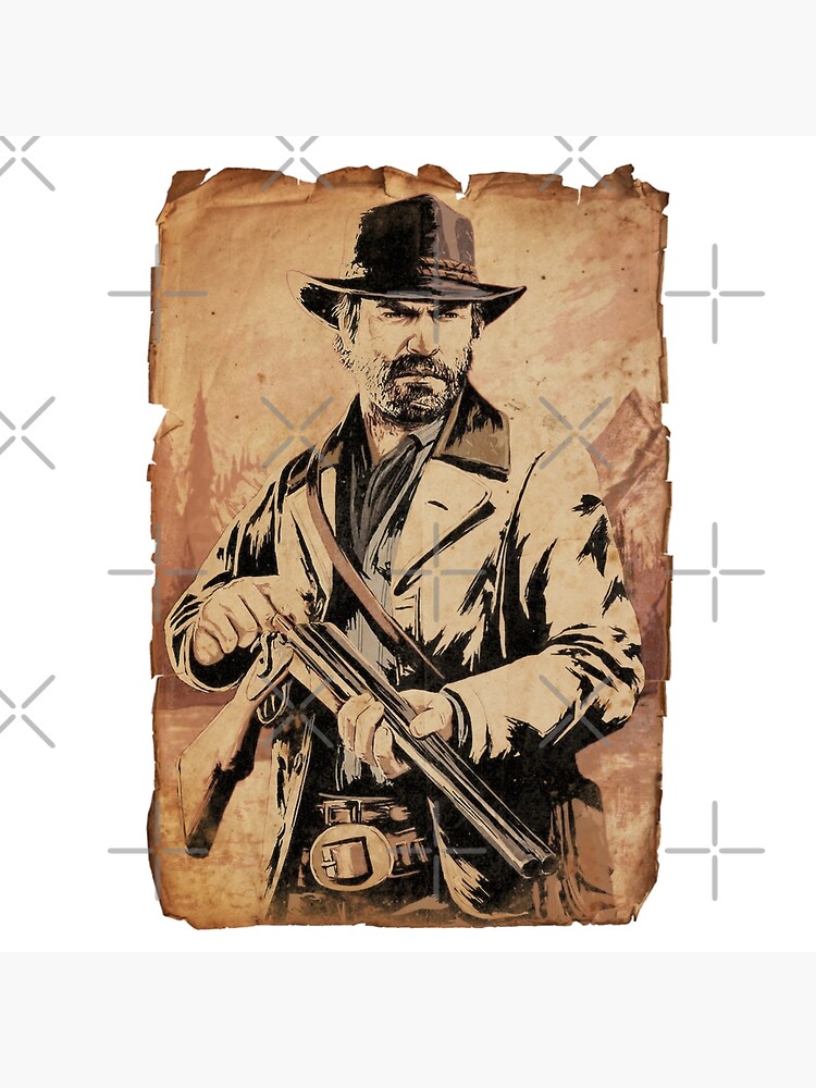 Red Dead Redemption Arthur Morgan Wild West Cowboy Poster 