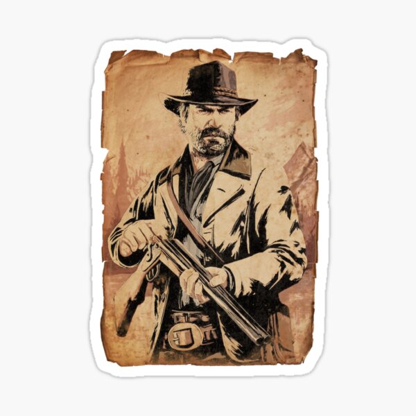 Vista previa del artículo con la obra «Arthur Morgan», diseñado y vendido por Duazz.