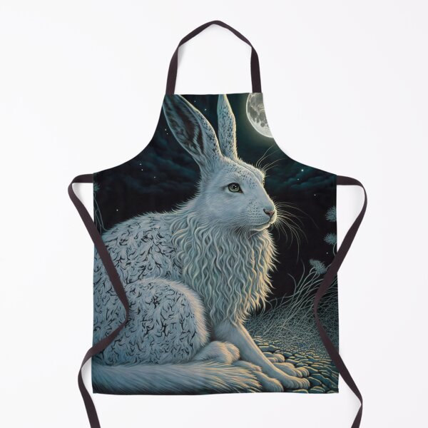 Item preview, white hare 8 designed and sold by thewandswant.
