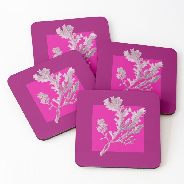 Item preview, Botanical seaweed in magenta designed and sold by LisaLeQuelenec.