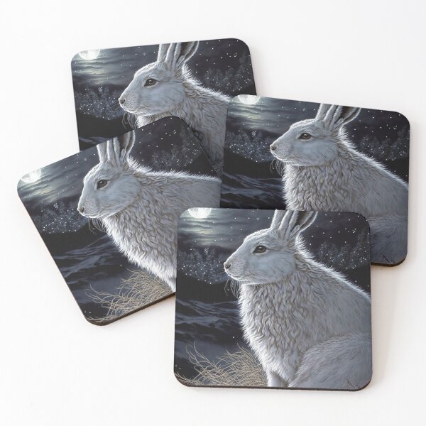 Item preview, white hare 7 designed and sold by thewandswant.
