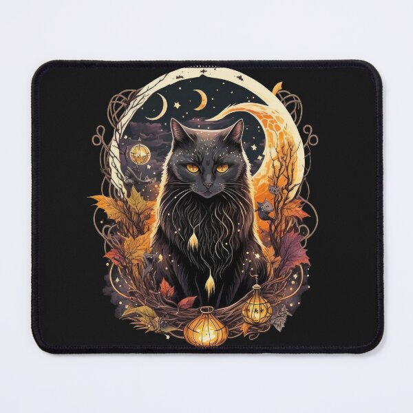 Item preview, Halloween | The-Sinister Witchy Cat Black Feline Magic Design designed and sold by The-Sinister.