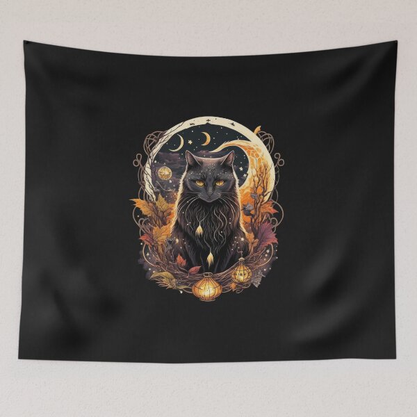 Item preview, Halloween | The-Sinister Witchy Cat Black Feline Magic Design designed and sold by The-Sinister.