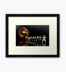 Mortal Kombat pixel art Framed Print