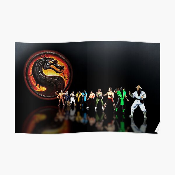 Mortal Kombat pixel art Poster