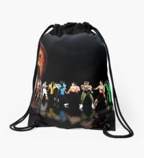 Mortal Kombat pixel art Drawstring Bag