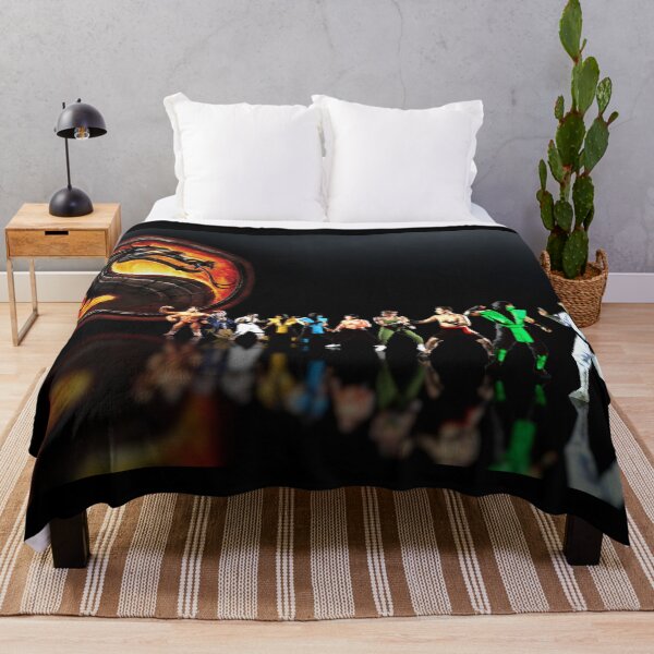 Mortal Kombat pixel art Throw Blanket