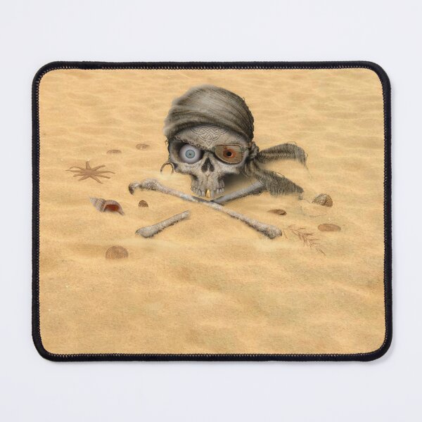 Artikelvorschau, Piratenknochen im Sand von Maxine Gadd entworfen und verkauft von Maxine Gadd.