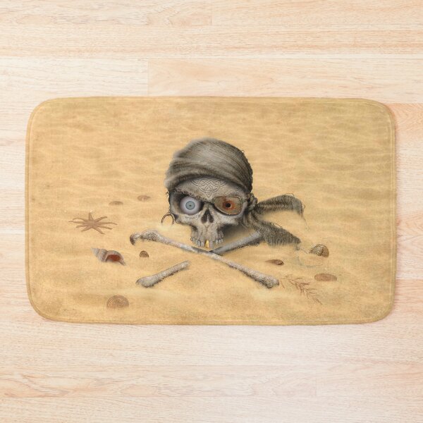 Item preview, Pirate crossbones in the sand by Maxine Gadd  designed and sold by Maxine Gadd.