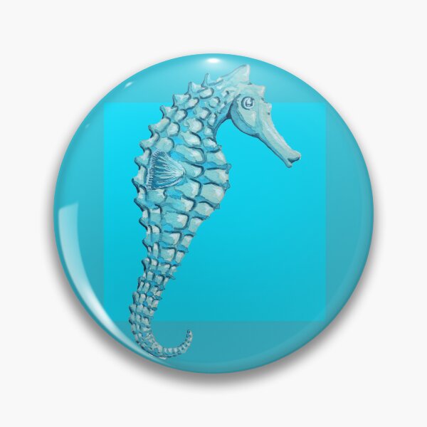 Item preview, Seahorse in turquoise designed and sold by LisaLeQuelenec.