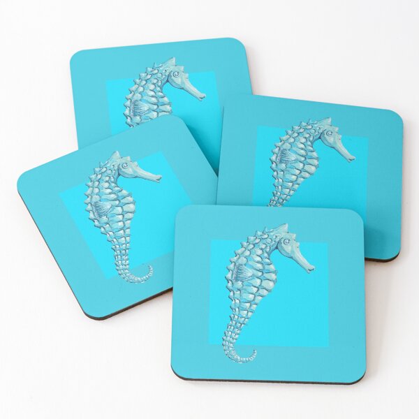 Item preview, Seahorse in turquoise designed and sold by LisaLeQuelenec.
