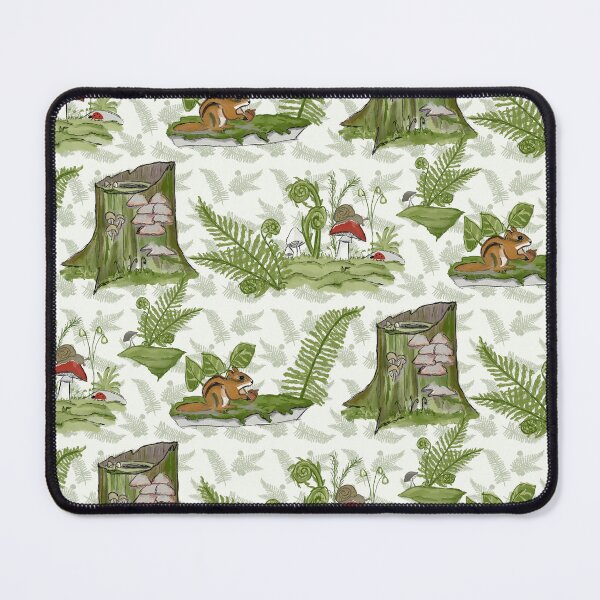 Item preview, Mossy Woodland pattern on cream  designed and sold by Quick Brown Fox Canada.