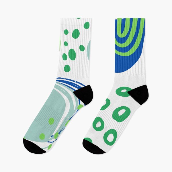 Item preview, Blue and green shades abstract pattern with different shapes  designed and sold by Polunytsya.