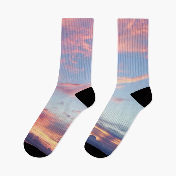 Item preview, Colorful and cloudy sunset by the ocean blue pink orange purple  designed and sold by Polunytsya.