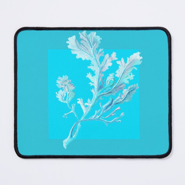 Item preview, Botanical seaweed in turquoise designed and sold by LisaLeQuelenec.