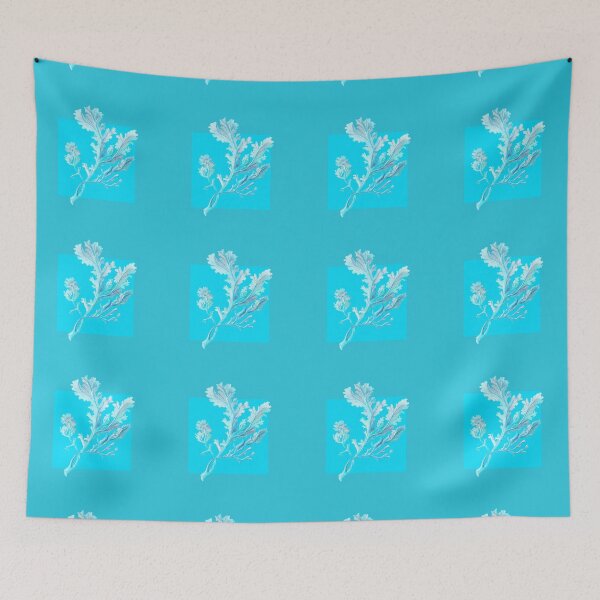 Item preview, Botanical seaweed in turquoise designed and sold by LisaLeQuelenec.