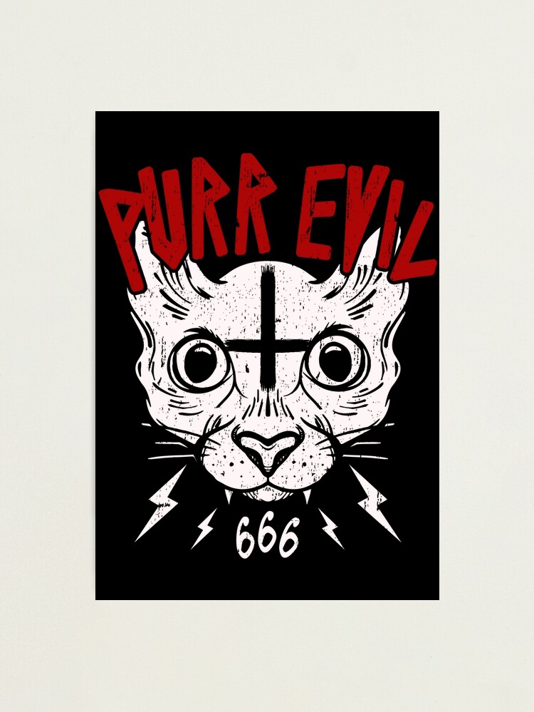 PURR EVIL - SATANIC CAT - OCCULT CAT - FUNNY CAT OCCULT