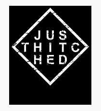 Stylish Just Hitched Photographic Print
