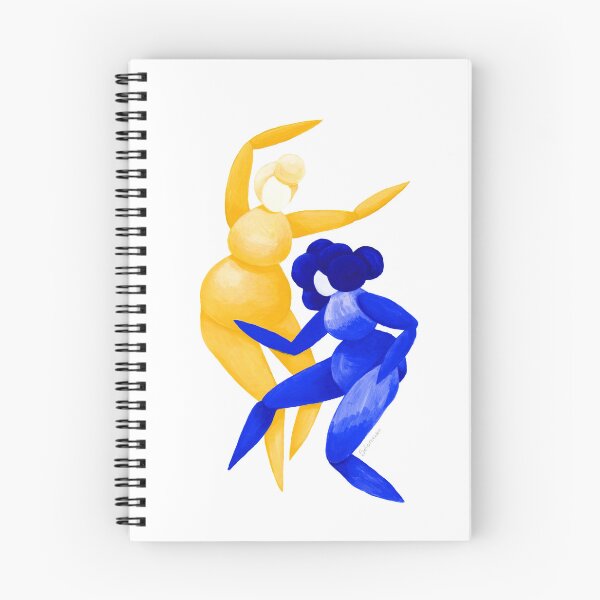 Artikelvorschau, Der Tanz - Acrylmalerei - Gelb & Blau entworfen und verkauft von Darya Solomenko.