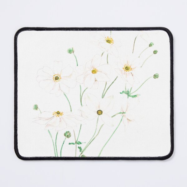 Item preview, White Japanese Anemone field watercolor painting hand painted  designed and sold by ColorandColor.