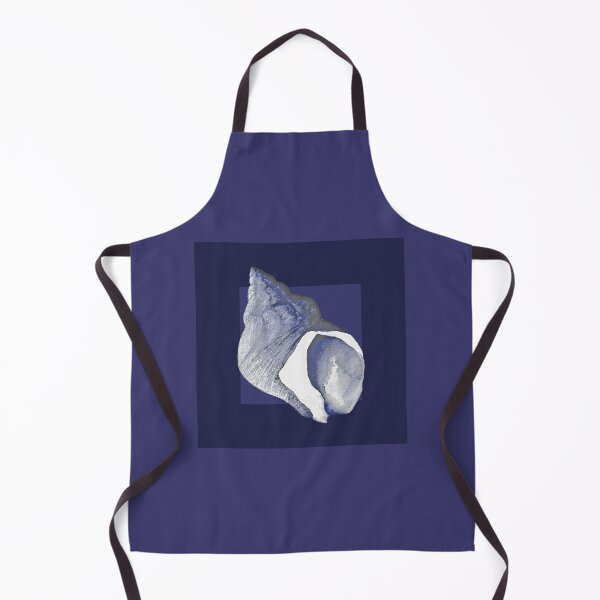 Item preview, Whelk shell in navy designed and sold by LisaLeQuelenec.