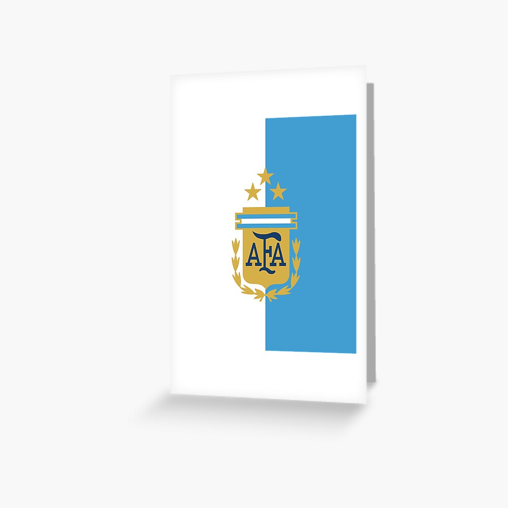 Argentina Soccer Team Logo Greeting Card For Sale By Zakzouk-Store |  Redbubble