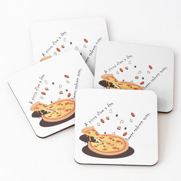 Item preview, A pizza slice a day keeps sadness away. designed and sold by Crafty-Hawk.