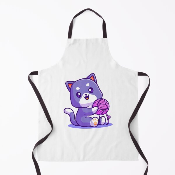 Item preview, funny and cute cat with a ball of wool designed and sold by wassim sadiki.