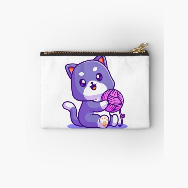 Item preview, funny and cute cat with a ball of wool designed and sold by wassim sadiki.