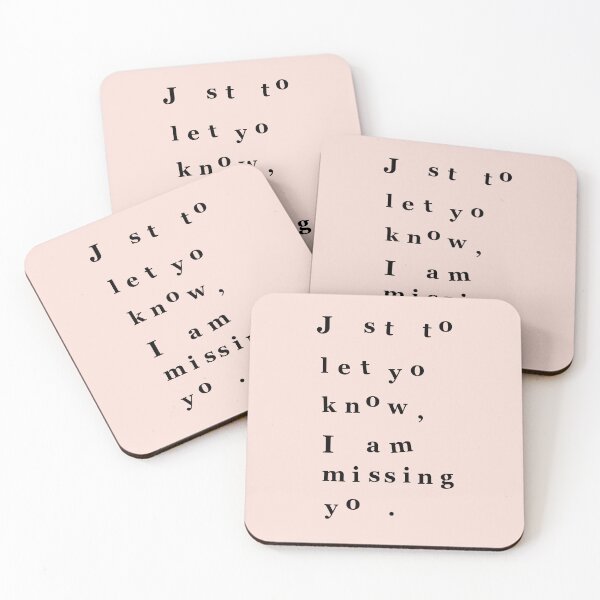 Item preview, I miss you (pink) designed and sold by Madame Memento.