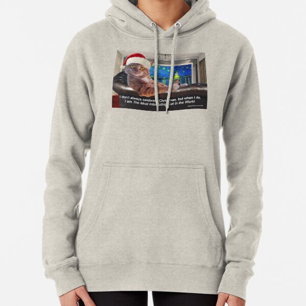 The Most Interesting Cat Christmas Pullover Hoodie