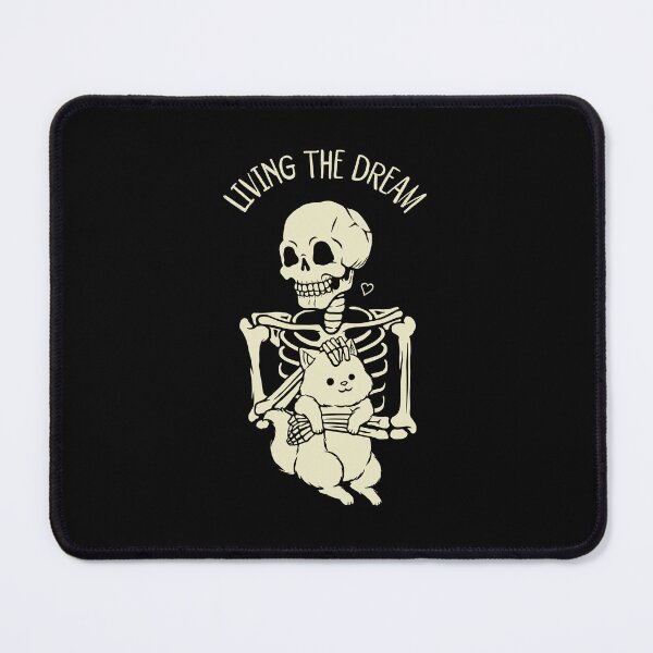 Item preview, Living The Dream Skeleton Cat by Tobe Fonseca designed and sold by Tobe Fonseca®.