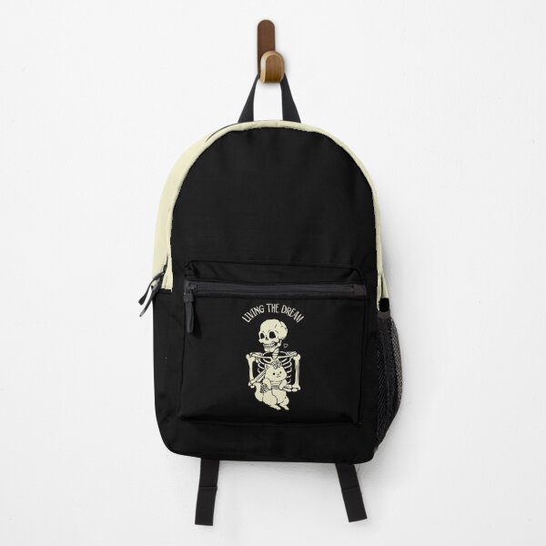 Item preview, Living The Dream Skeleton Cat by Tobe Fonseca designed and sold by Tobe Fonseca®.