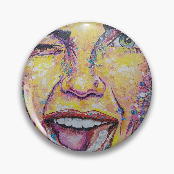 Item preview, Portrait Abstract Art Acrylic Painting Wink designed and sold by Silke Host.