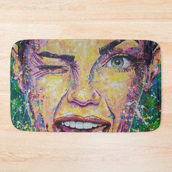 Item preview, Portrait Abstract Art Acrylic Painting Wink designed and sold by Silke Host.