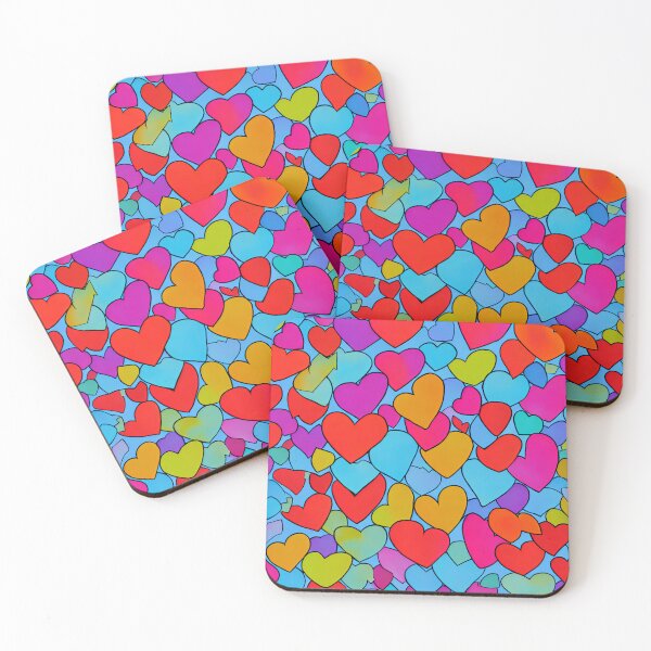 Item preview, Colorful Heart Pattern designed and sold by Planetporridge.
