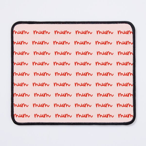 Item preview, Mums The Word (Red and Coral Version) designed and sold by Adam Regester.