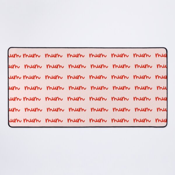 Item preview, Mums The Word (Red and Coral Version) designed and sold by Adam Regester.