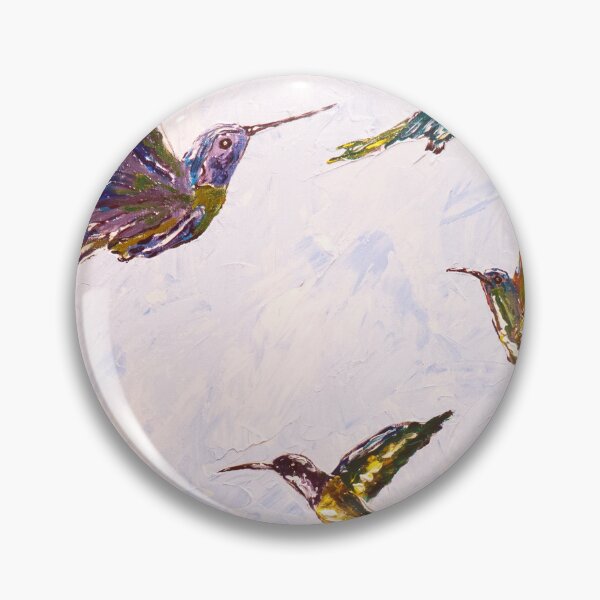 Item preview, Hummingbird Portrait Fantasy Painting Abstract Art designed and sold by Silke Host.