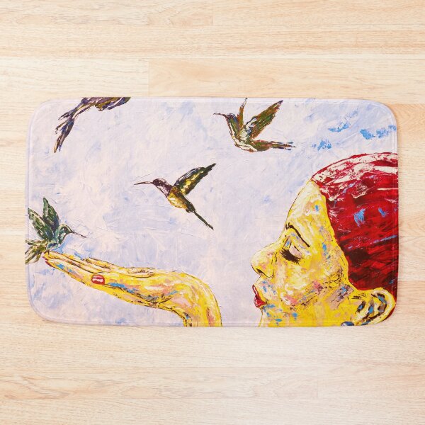 Item preview, Hummingbird Portrait Fantasy Painting Abstract Art designed and sold by Silke Host.