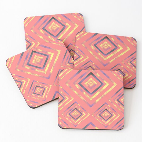 Item preview, Fire Box Diagonal Stacks Dimensional on Deep Blush Repeat 5748 designed and sold by Art in My Loft.