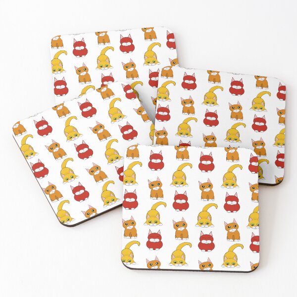 Item preview, The Cats of Fall - Vertical Pattern - Astonished Cat Company designed and sold by AstonishedCatCo.
