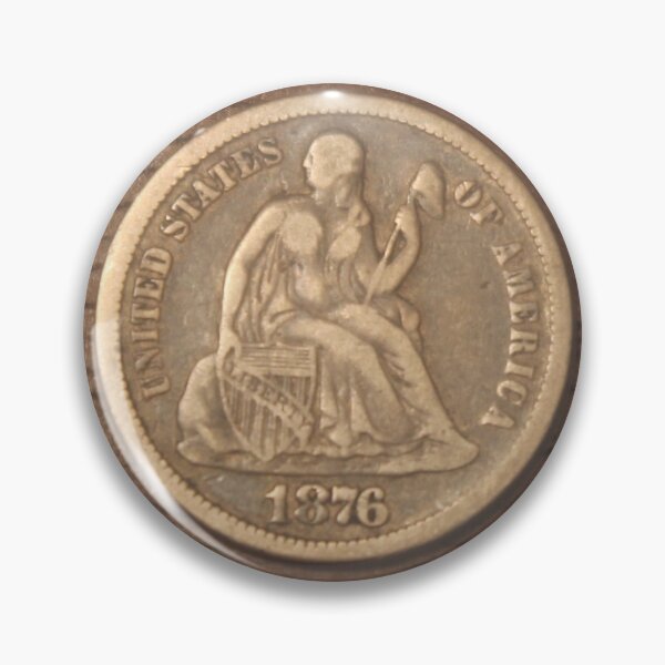 Item preview, 1876 Seated Liberty Dime designed and sold by coinsxcrochet.