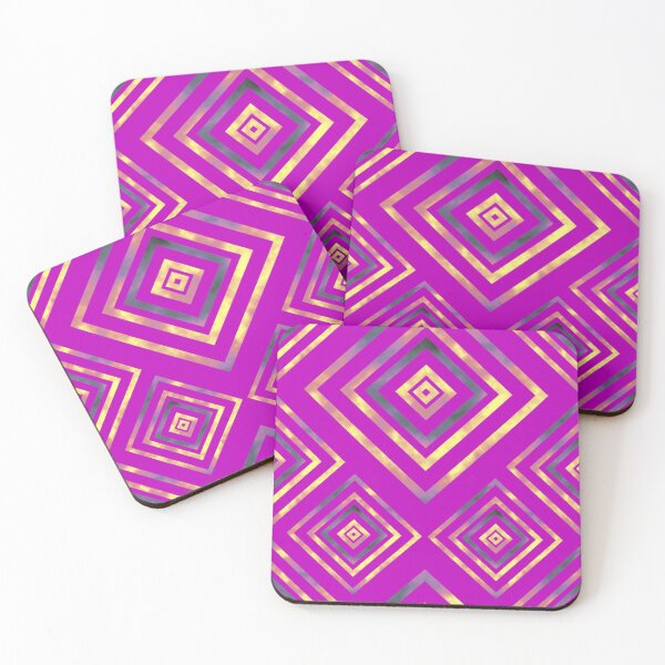 Item preview, Fire Box Diagonal Stacks Dimensional on Magenta Repeat 5748 designed and sold by Art in My Loft.