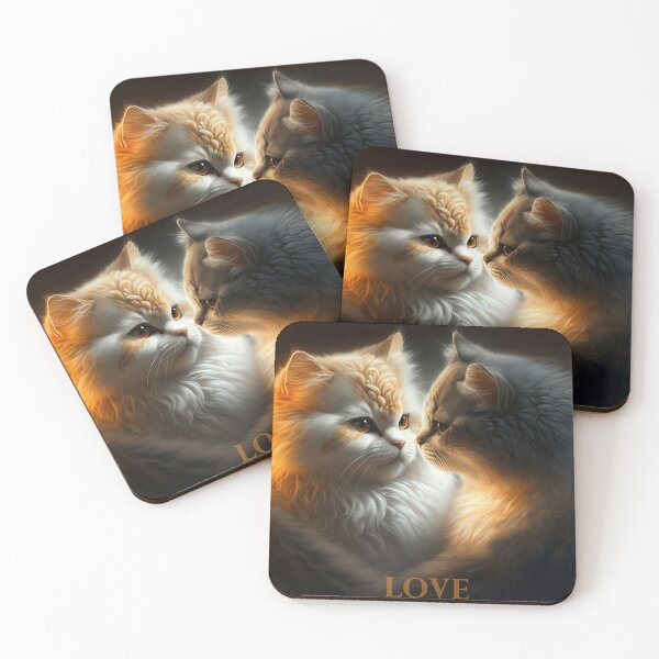 Item preview, Romantic cats designed and sold by HagaAIArt.