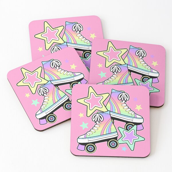 Item preview, Roller skates rainbow pastel print designed and sold by iclipart.