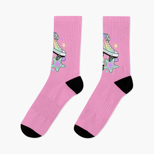 Item preview, Roller skates rainbow pastel print designed and sold by iclipart.