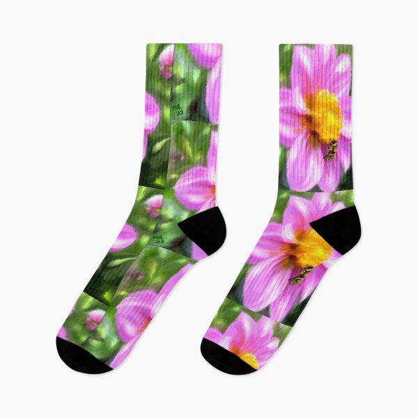 Item preview, Dahlia With Bee designed and sold by oceanlady65.