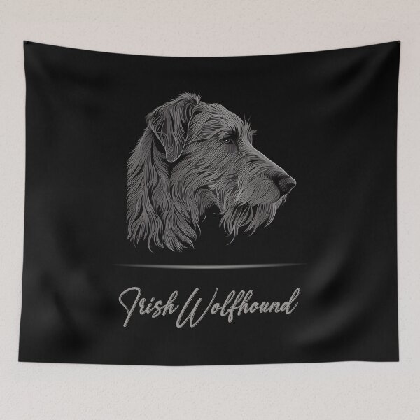 Item preview, Irish Wolfhound Portrait designed and sold by Best-Breeds.